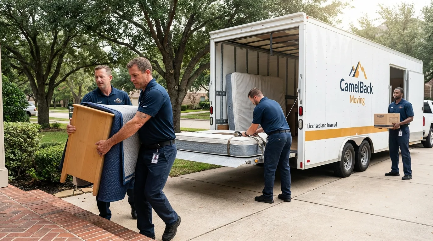 Crew loading residential truck for cross-state move from Cresson, PA